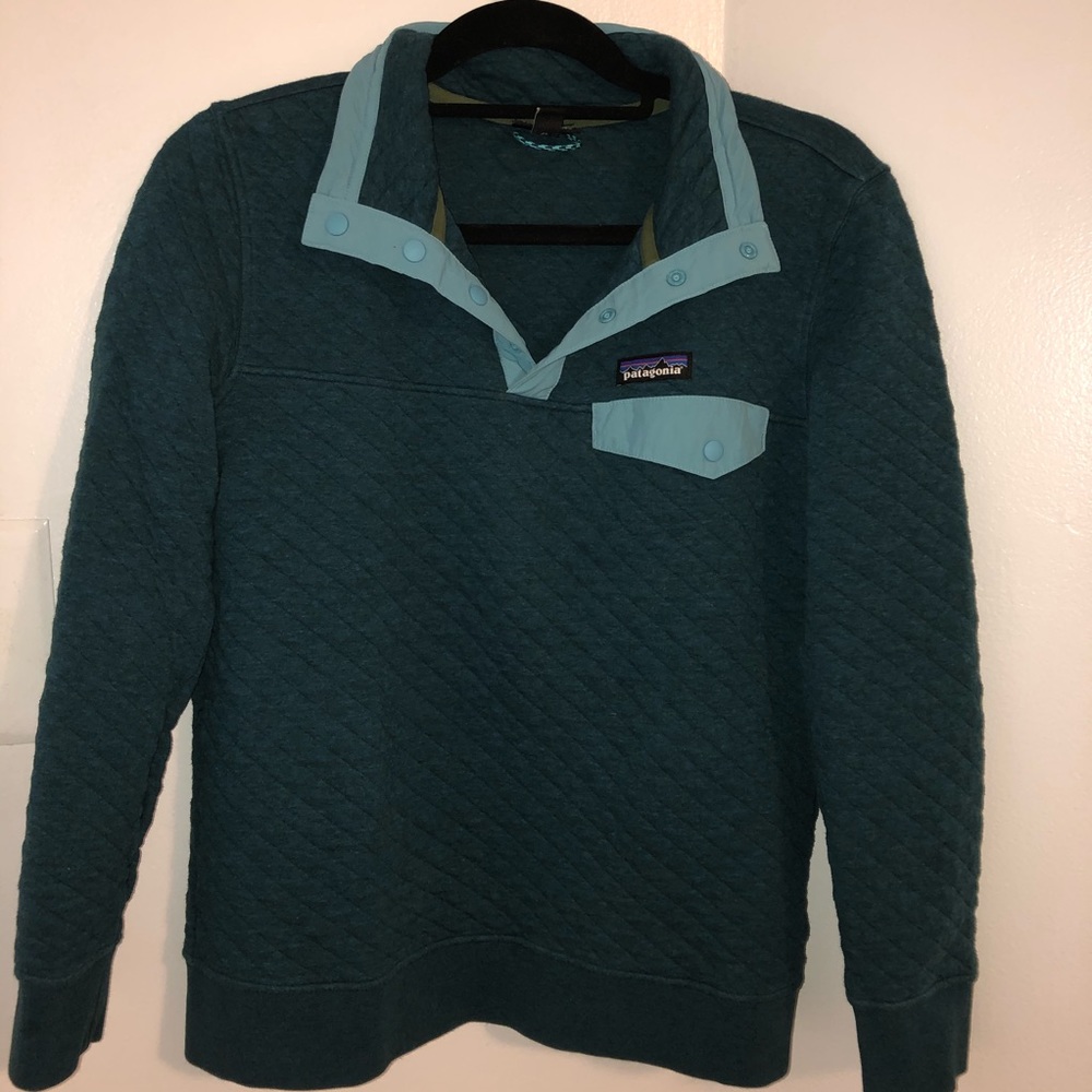 Patagonia Snap Button Pull Over Fleece XS Organic